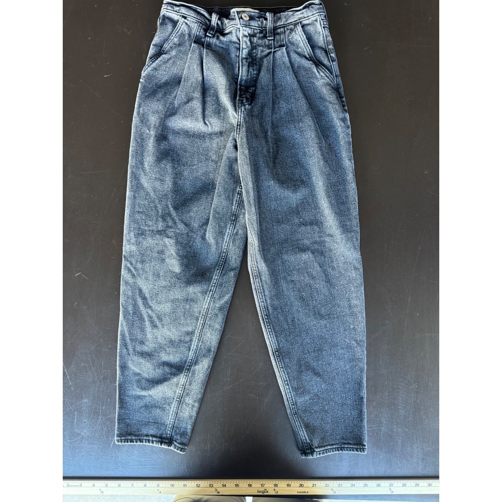 Abercrombie & Fitch The‎ 80s Mom Jean Ultra High Rise Acid Wash Gray 27 4R